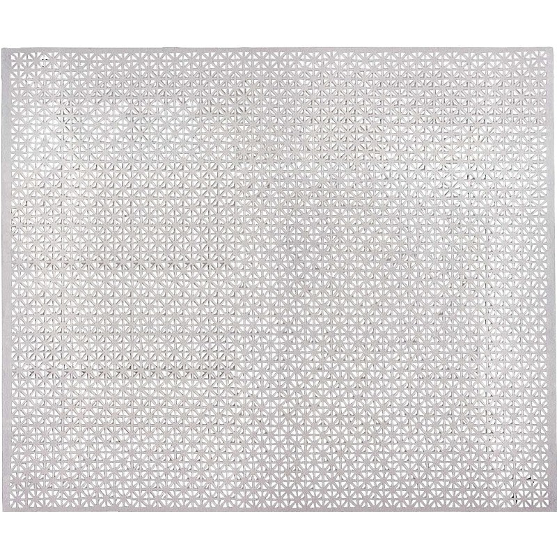 M-D 57208 Decorative Metal Sheet, 36 in W, 36 in L, Union Jack Tread, Aluminum, Mill (Pack of 3)