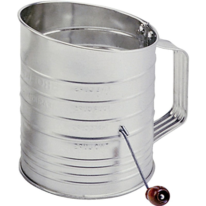 Norpro 137 Hand Crank Sifter, 40 oz, 5 in H, Stainless Steel