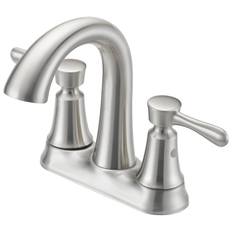 Boston Harbor F51B0035NP Lavatory Faucet, 1.2 gpm, 2-Handle, 3-Faucet Hole, Metal/Plastic, Brushed Nickel