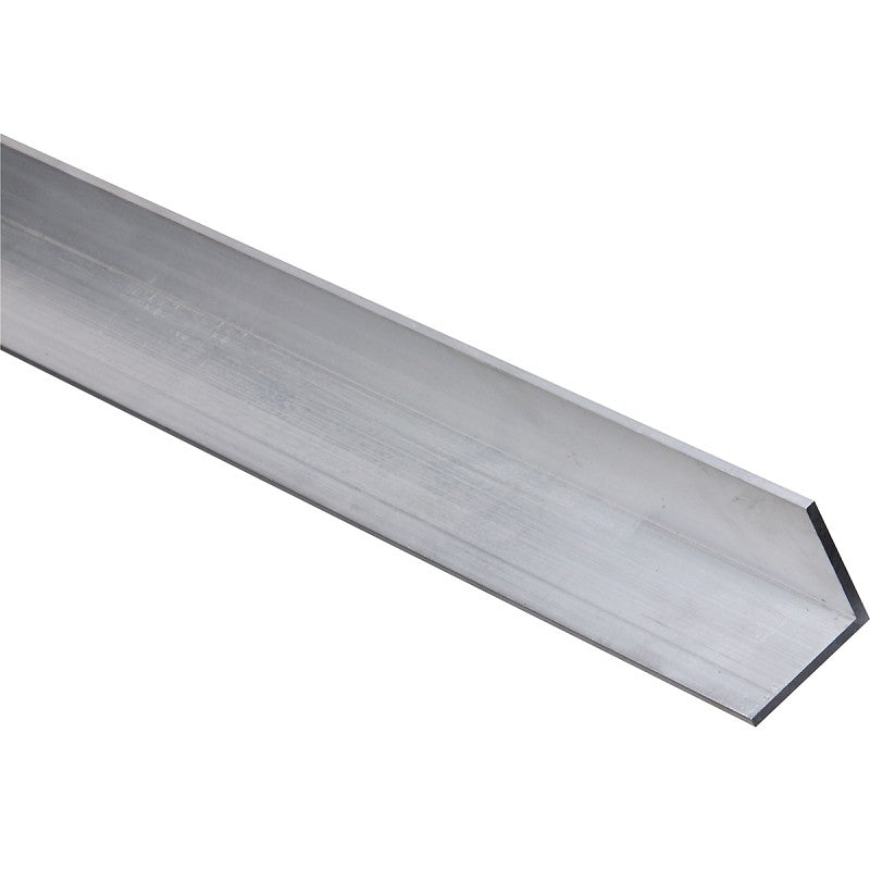 National Hardware 4204BC Series N247-452 Angle Stock, 1-1/2 in L Leg, 72 in L, 1/8 in Thick, Aluminum, Mill