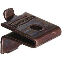 Shelf Support Pilaster Clip Bronze 8 Pack