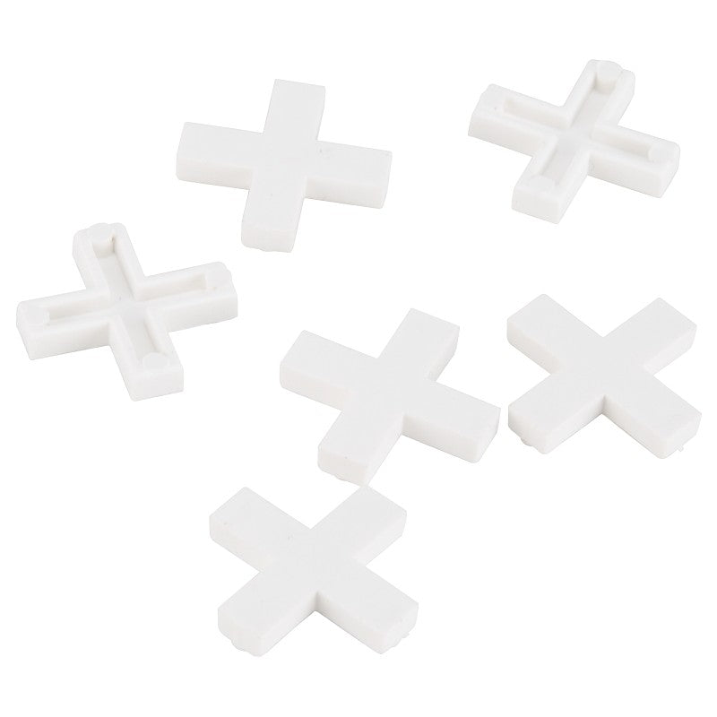 Vulcan MJ-T80806-3L Tile Spacer, 3/8 in Thick, Cross, Plastic