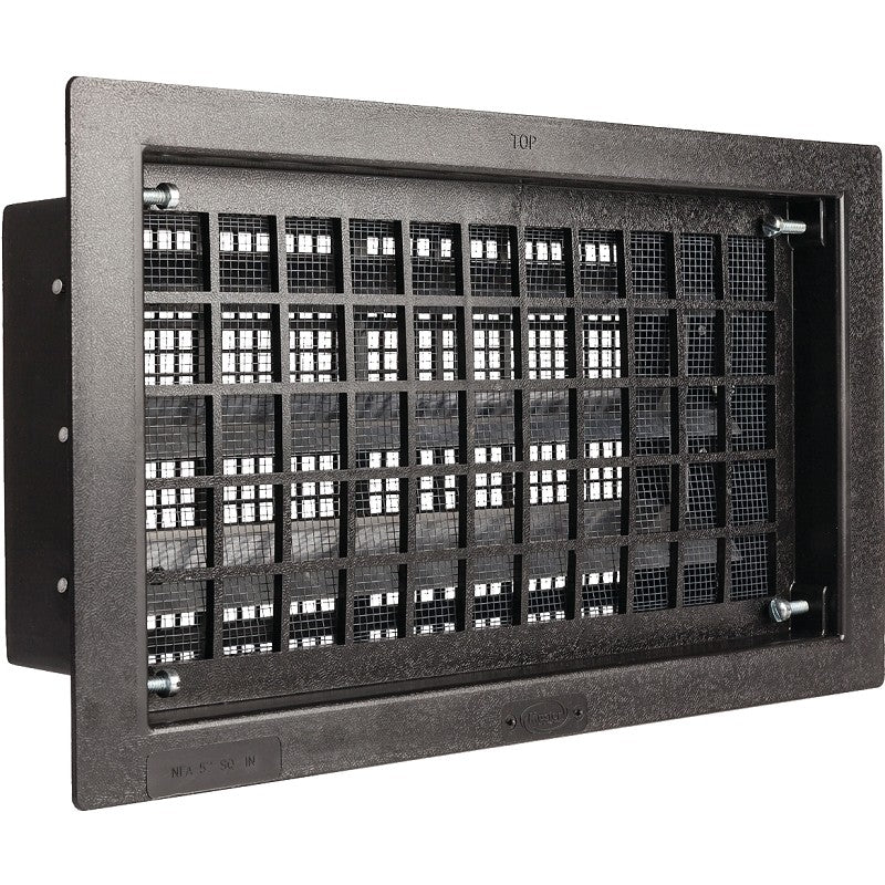 Master Flow FVRABL Automatic Foundation Vent, 16 in W, 8 in H, 57 sq-in Net Free Ventilating Area, Polyethylene