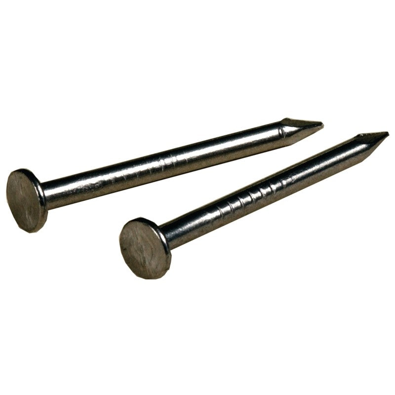 Hillman 122532 Wire Nail, 1 in L, Steel, Stainless Steel, Flat Head, Smooth Shank, Silver, 2 oz (Pack of 6)