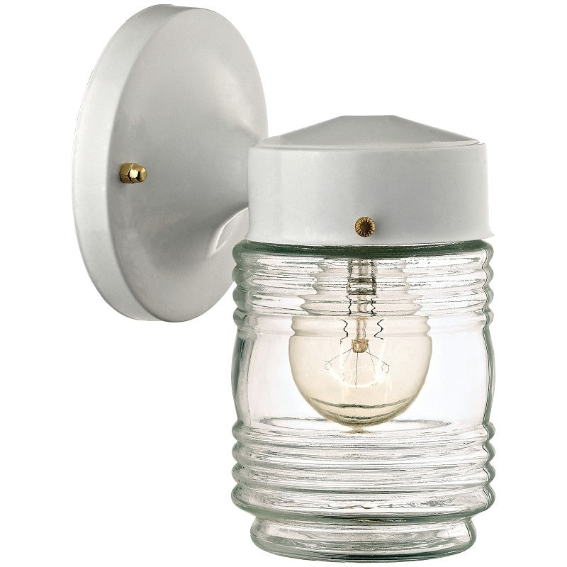 Boston Harbor W15WH01-33883L Outdoor Wall Lantern, 120 V, 60 W, A19 or CFL Lamp, Steel Fixture, White, White Fixture