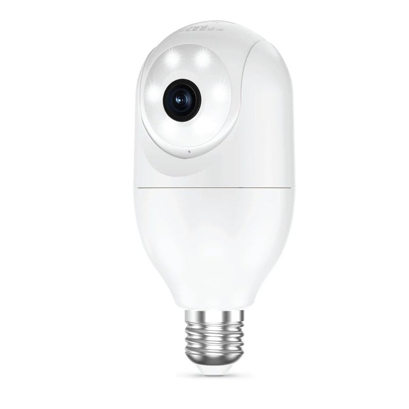 Feit Electric CAM/PAN/WIFI/E26/2K Smart Bulb Camera, 1080 pixel Resolution, Motion Image Sensor, Night Vision: 30 ft, 1 -Camera