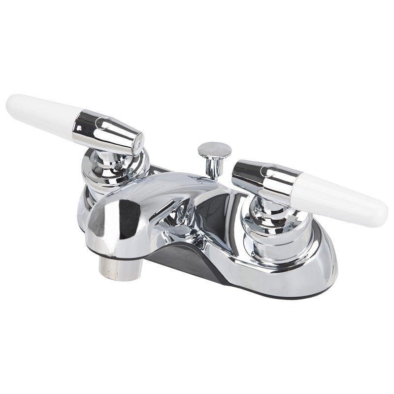 Boston Harbor JY-4212PLQ Lavatory Faucet, 1.5 gpm, 2-Handle, Chrome Plated, Lever Handle