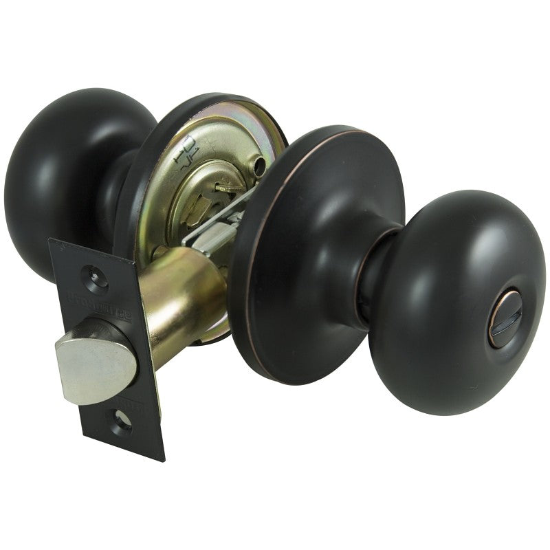 ProSource TFX710V-PS Privacy Lockset, Tubular Design, Antique Bronze