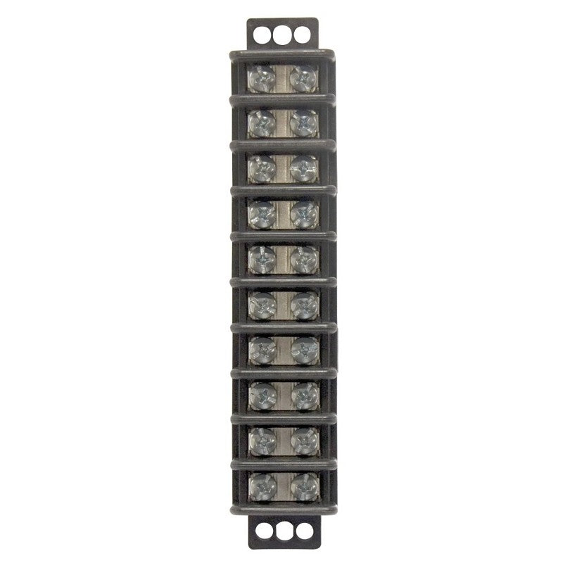 Gardner Bender GTB-410 Terminal Block, 600 V, 30 A, 10 -Pole, 2 -Row