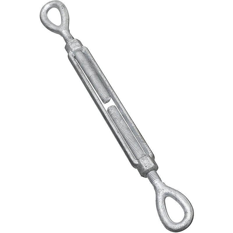 National Hardware 3270BC Series N177-428 Turnbuckle, 2700 lb Working Load, 5/8 in Thread, Eye, Eye, 9 in L Take-Up