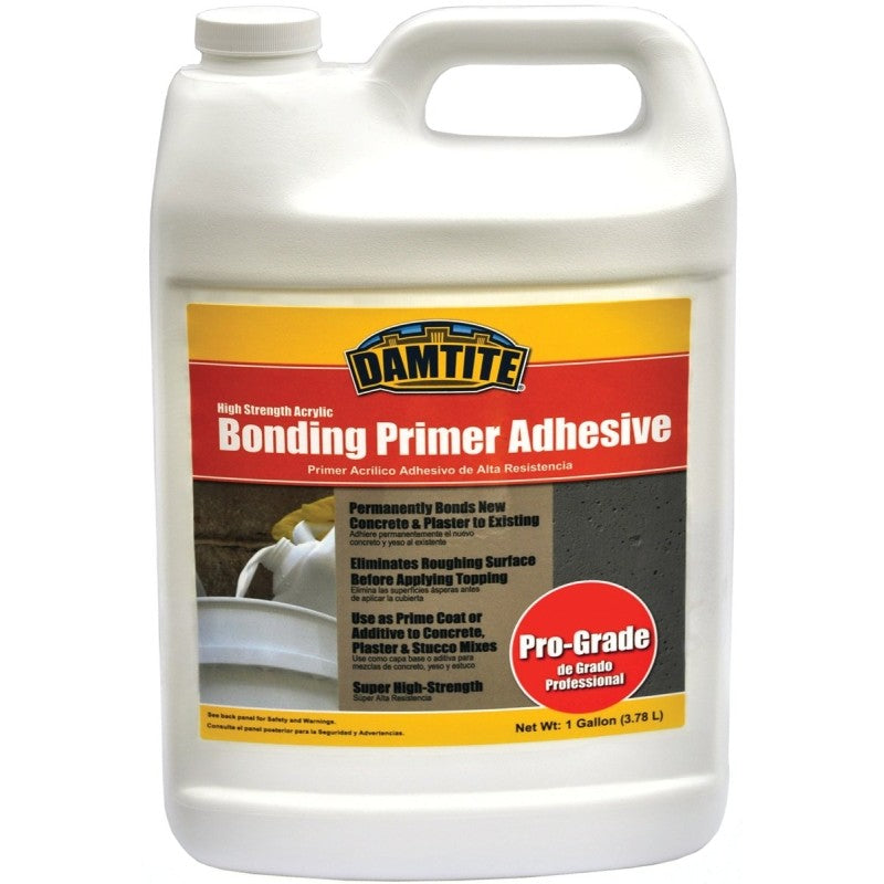 Damtite 05610 Primer Adhesive, Liquid, White, 1 gal Bottle (Pack of 4)