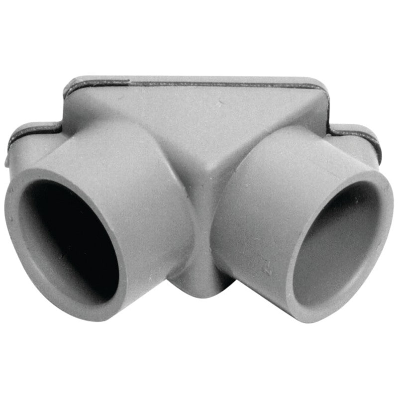 Carlon E990DER-CAR Access Pull Elbow, 1/2 to 3/4 in Hub, 2.19 in OAL, PVC, Gray