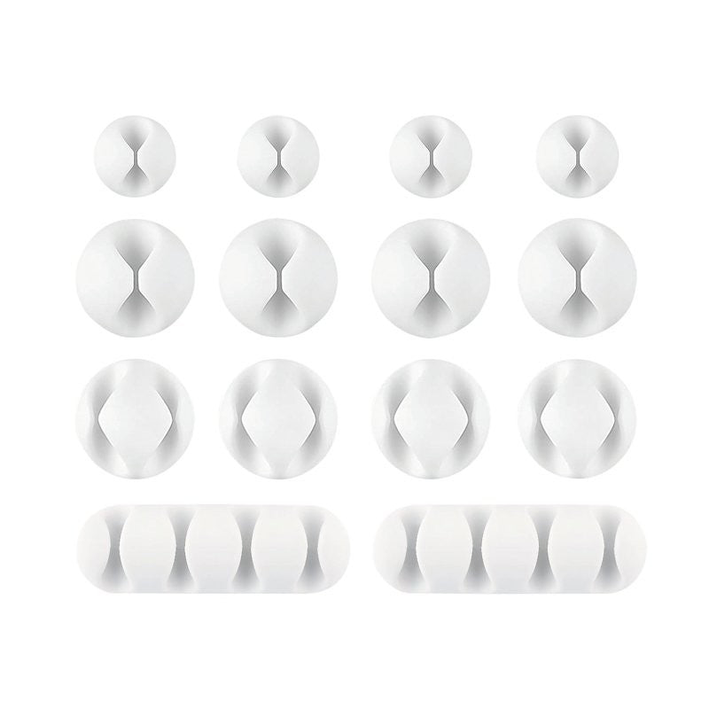 Wrap-It Storage 514-CLIPS-WH Assorted Cable Clip, White