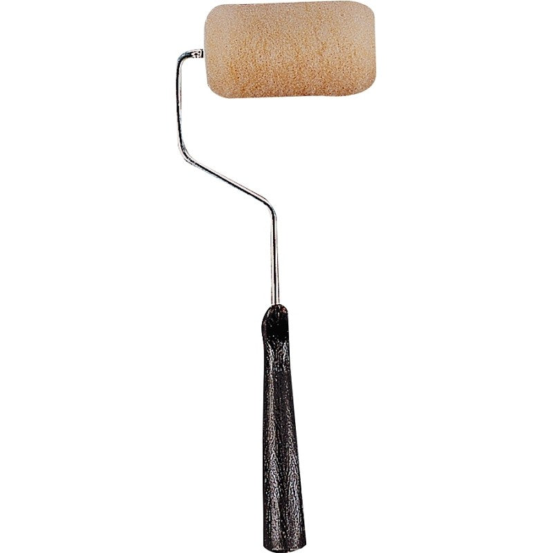 Linzer RT 413 Roller Frame and Cover, 1/2 in Nap, Polyester Cover, Plastic Handle, Threaded Grip Handle