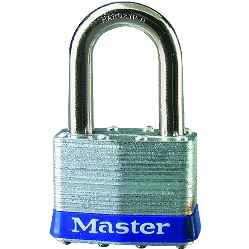 Master Lock 5UPLF Padlock, 3/8 in Dia Shackle, 1-1/2 in H Shackle, Hardened Boron Alloy Steel Shackle, Steel Body