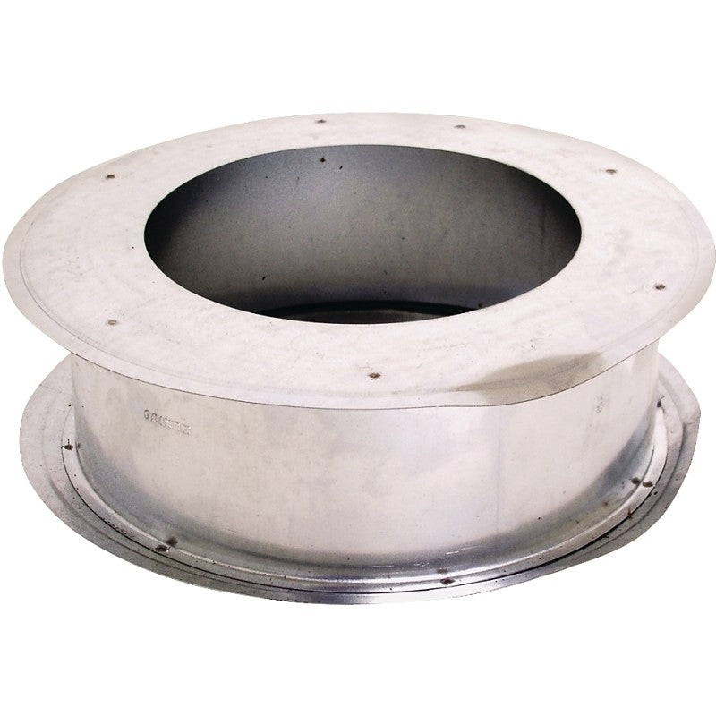 AmeriVent 4EWT Series Wall Thimble, 4-9/16 in ID x 3-1/16 L Dimensions, 0.018 ga, Galvanized Steel