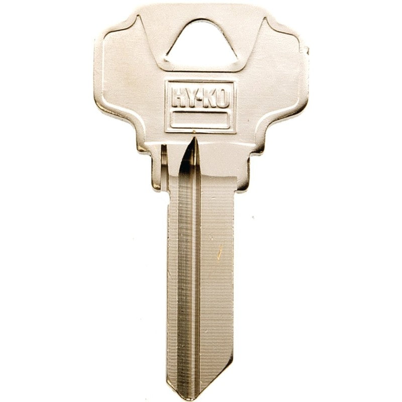 Hy-Ko 11010SC1D Key Blank, Brass, Nickel, For: Schlage Cabinet, House Locks and Padlocks, SC1D Key Number (Pack of 10)