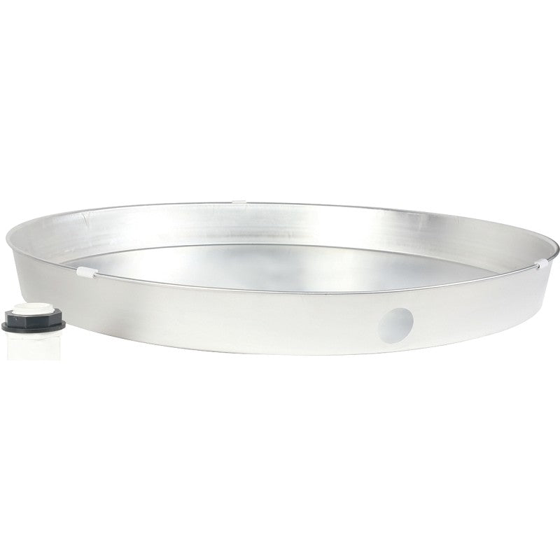 Camco USA 20810 Recyclable Drain Pan, Aluminum, For: Gas or Electric Water Heaters, 26 in ID x 2-1/4 in D (Pack of 6)