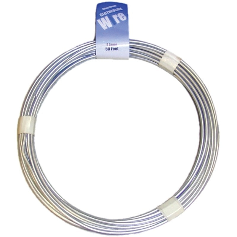 Midwest Fastener 11267 Stranded Clothesline, 50 ft L, Aluminum