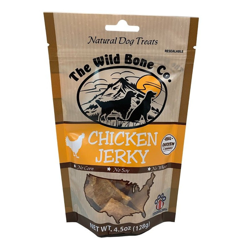 The Wild Bone Co 1930 Dog Treat, All, Jerky, Chicken, 4.5 oz
