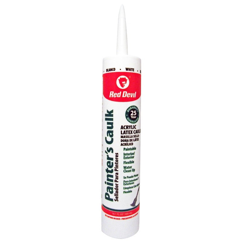 Red Devil 0746 Painter's Caulk, White, 40 to 110 deg F, 10.1 fl-oz Cartridge
