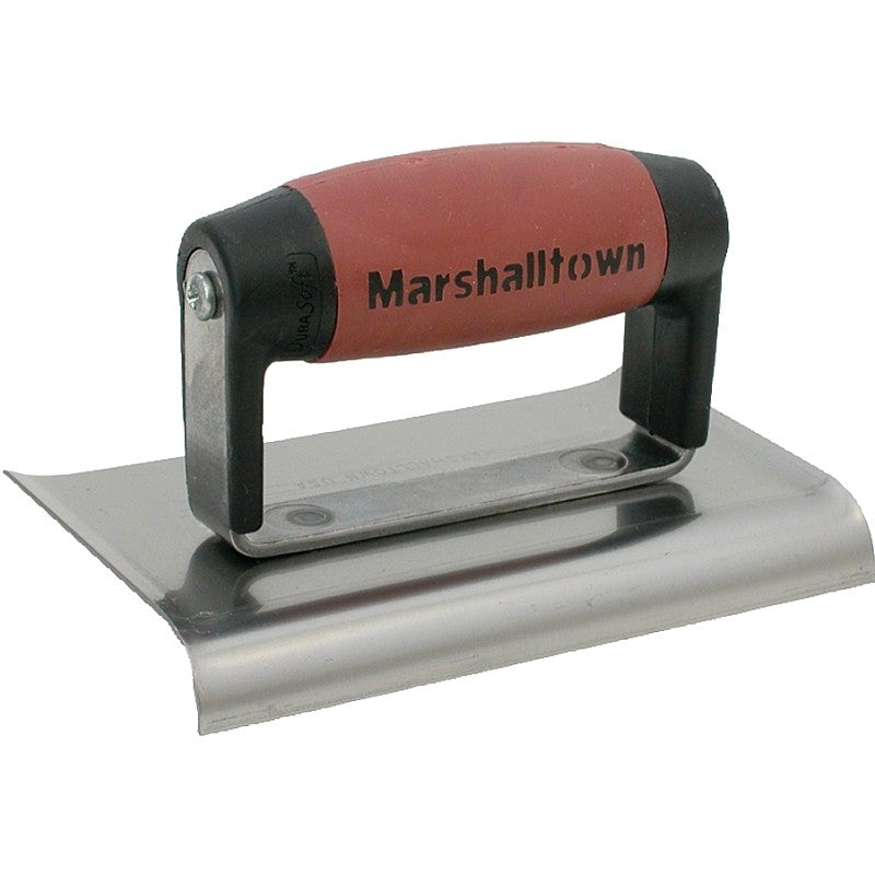 Marshalltown DuraSoft Series 138D Hand Edger, 6 in L Blade, 4 in W Blade, HCS Blade, 5/8 in Lip, 1/2 in Lip Radius