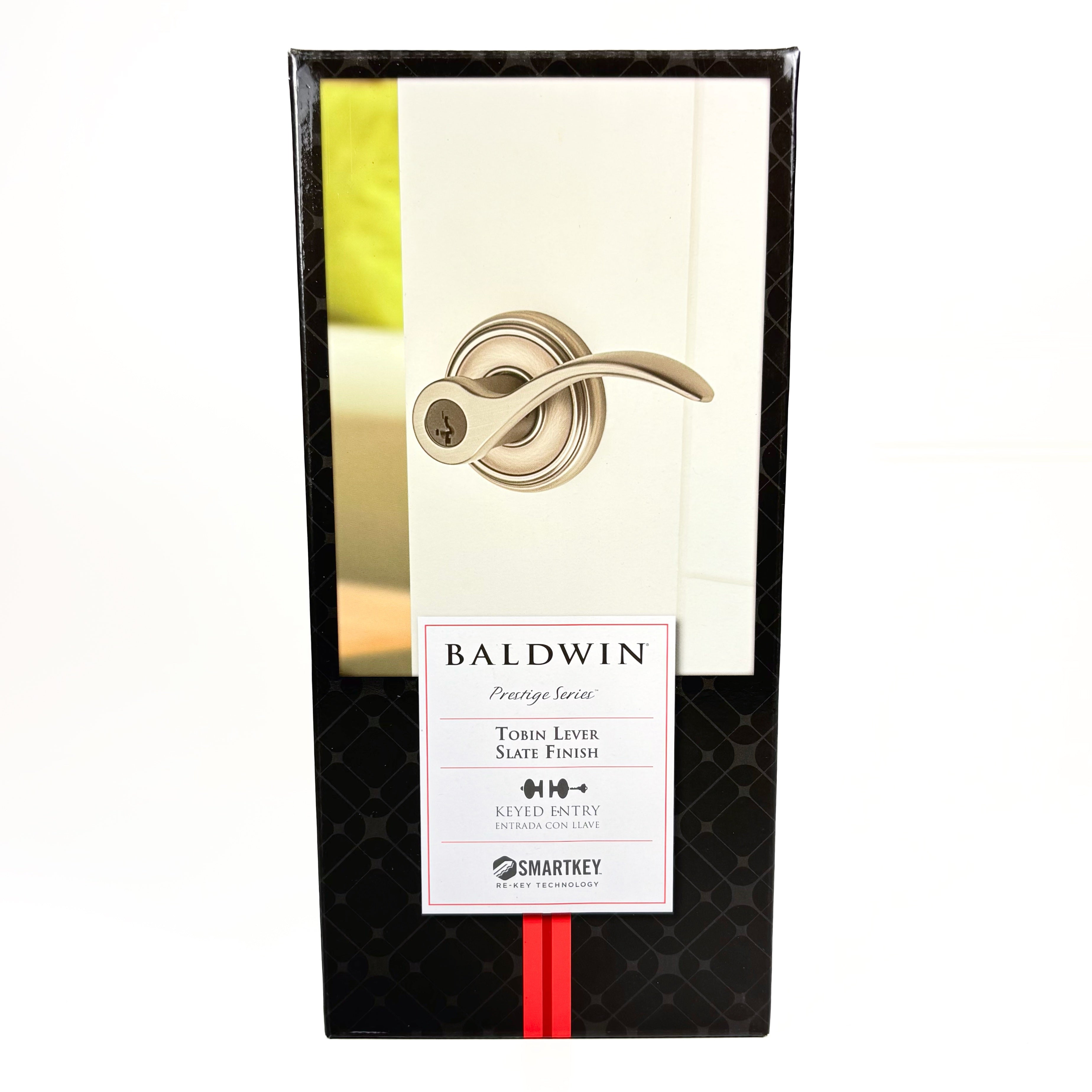 Tobin Smart Key Entry Reversible Leverset Slate Finish