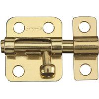 Window Barrel Bolt 2 Inch Brass Plated Steel