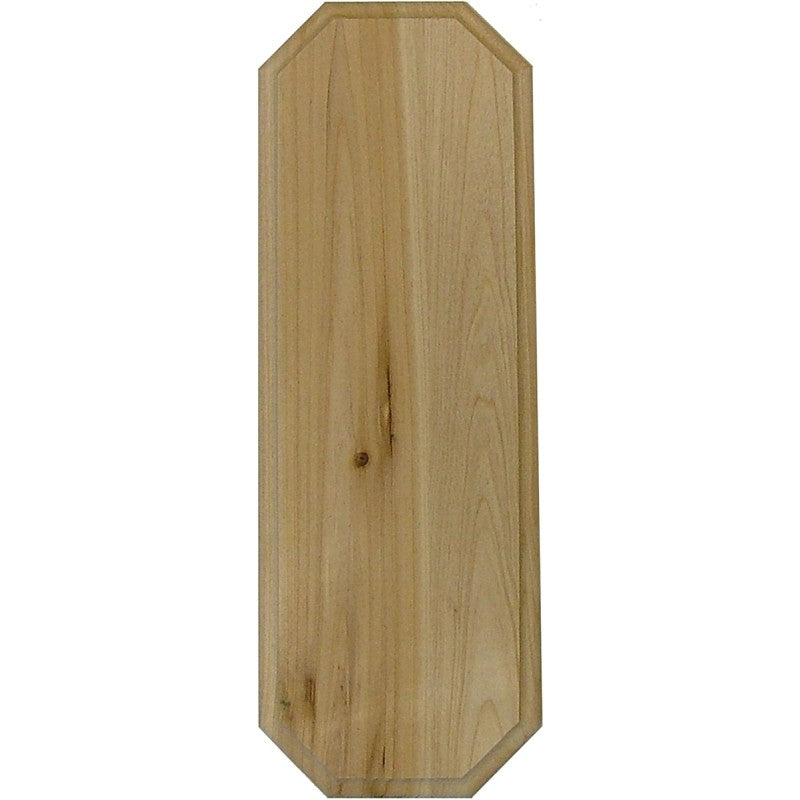 Hy-Ko AK-300 Address Plaque, Rectangular, Natural Cedar (Pack of 3)