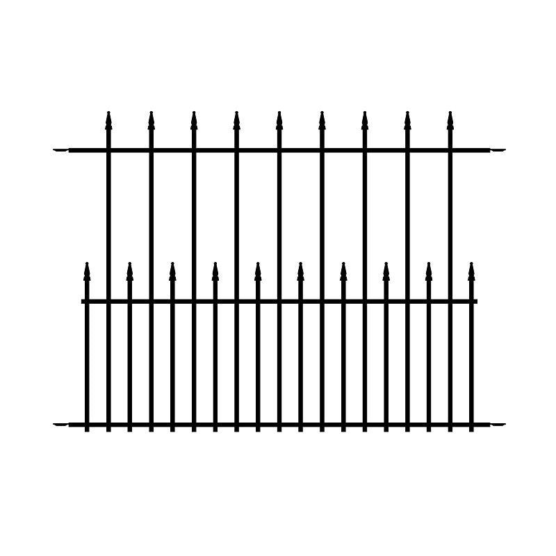 Nuvo Iron TEQF2 Tiger Eye Double Panel, 48 in H, Metal, Black