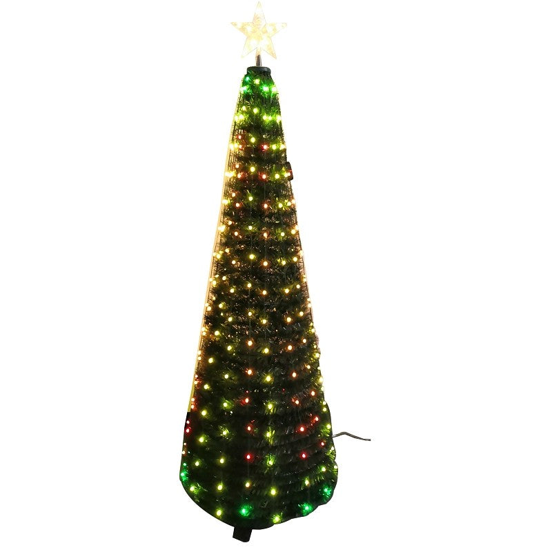 J Hofert Pull 5330 Up Tree, Cone Shape, LED, Warm White, 5 ft H (Pack of 4)