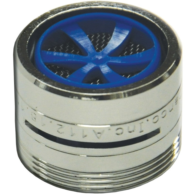 Danco 10489 Slotted Faucet Aerator, 15/16-27 x 55/64-27 Male x Female Thread, Brass, Chrome Plated, 1.5 gpm