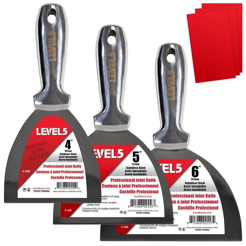 Level5 5-653 Welded Joint Knife Set, Stainless Steel Blade