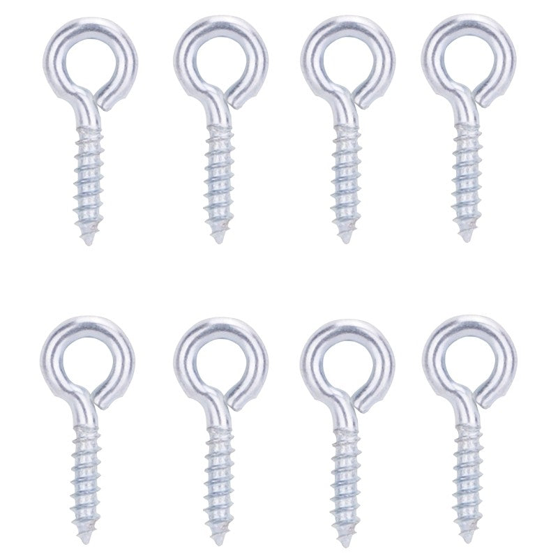 ProSource LR-225-PS Screw Eye, 3.3 mm Dia Wire, 4.3 mm Thread, 19/32 in L Thread, 1-3/16 in OAL, 57 lb Working Load