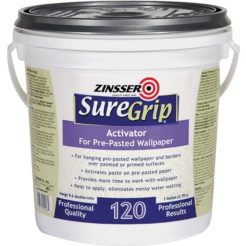 Zinsser 2906 Wallpaper Adhesive Clear, Clear, 1 gal, Container