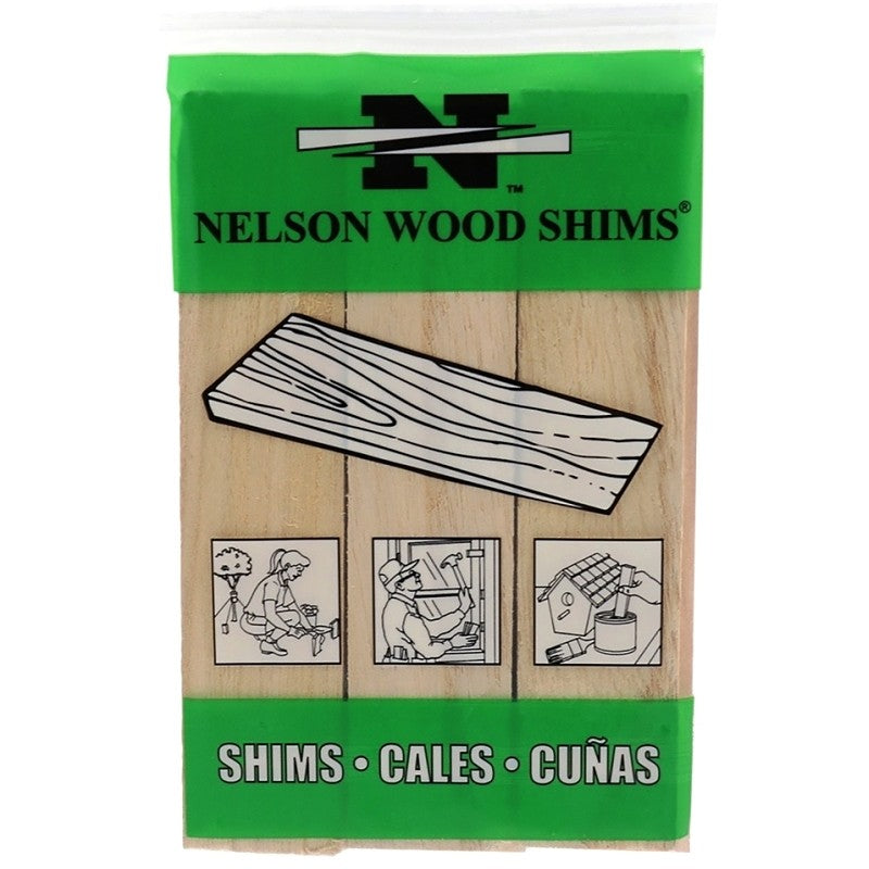 Nelson PSH6/9-72/56 Shim, 6 in L, 1-1/2 in W, Pine Wood, Natural