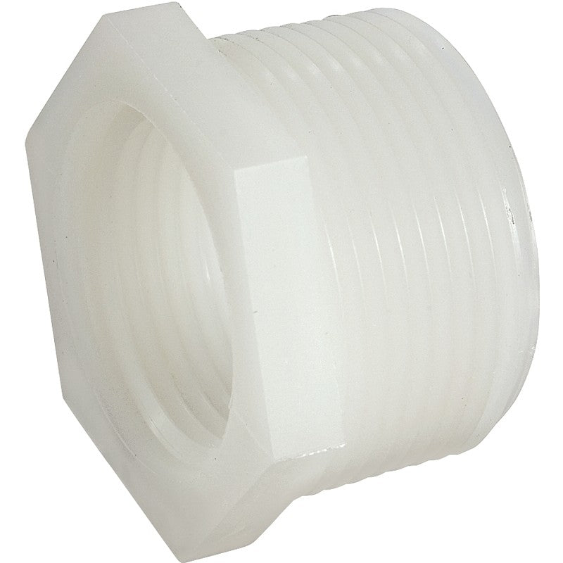 Anderson Metals 53610-0806 Reducing Pipe Bushing, 1/2 x 3/8 in, Male x Female Thread, 150 psi Pressure