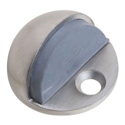 Commercial Grade Low Rise Dome Floor Mount Door Stop Satin Stainless Steel (POS)