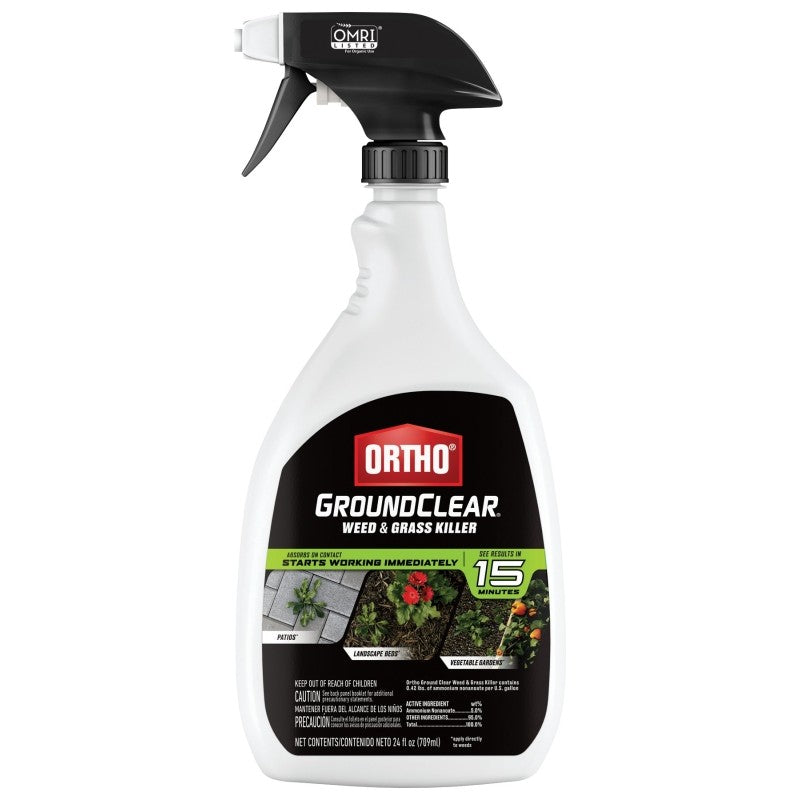 Ortho GROUNDCLEAR 4613406 Weed and Grass Killer, Liquid, Spray Application, 24 oz Bottle