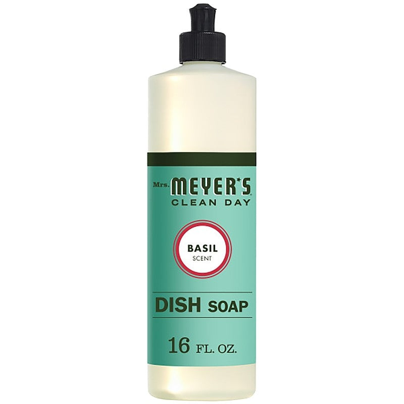 Mrs. Meyer's 14103 Dish Soap, 16 oz, Liquid, Herbal, Colorless