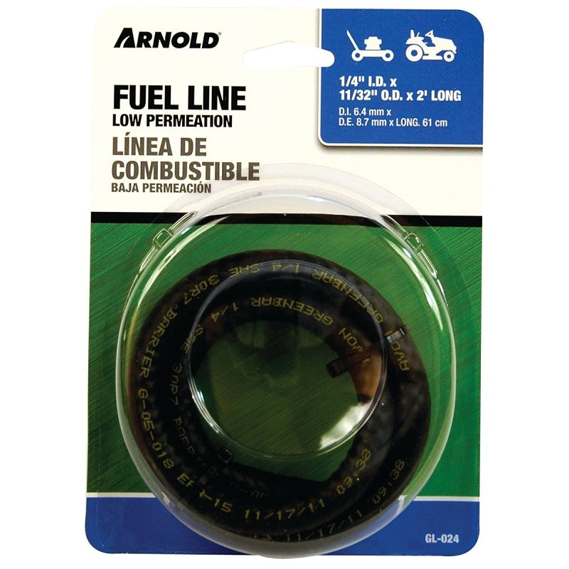 Arnold GL-024 Low Permeation Fuel Line, 1/4 in ID, 2 ft L, Clear