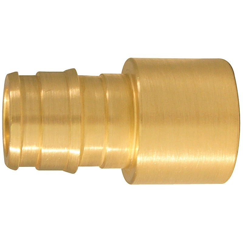 Apollo EPXFS1212 Pipe Adapter, 1/2 in, PEX-A Barb x Sweat, Brass, 200 psi Pressure, 50/CT