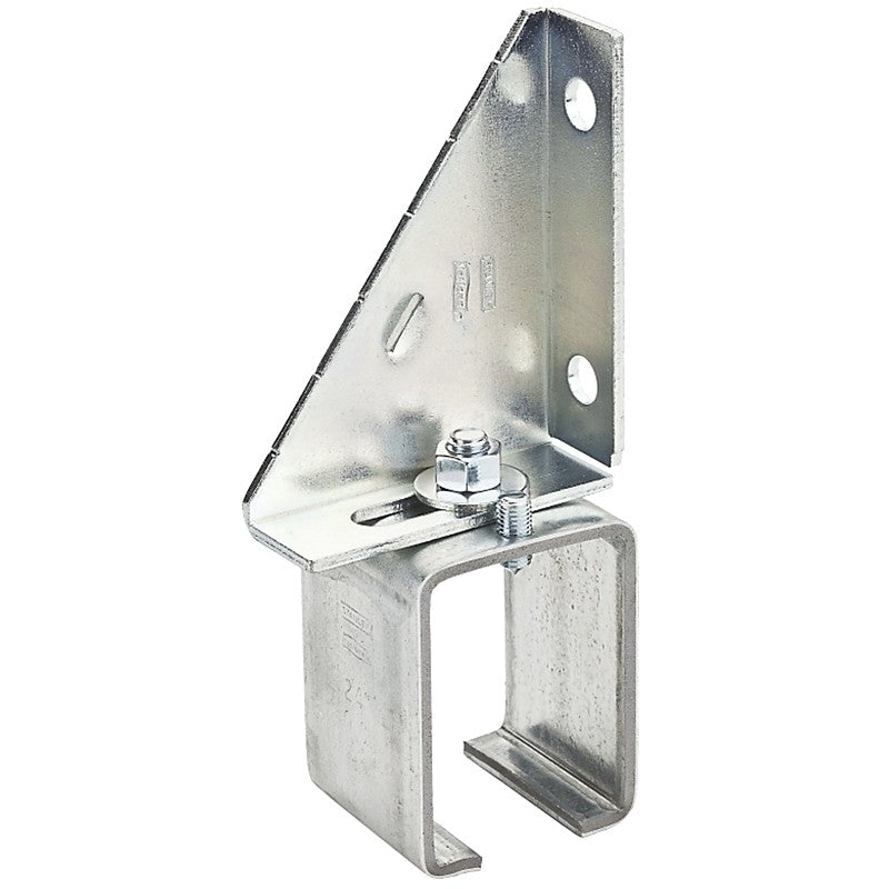 National Hardware N104-695 Box Rail Splice Bracket, 3-1/4 in W x 2 in D x 7-1/8 in H Dimensions, Steel, Galvanized (Pack of 2)