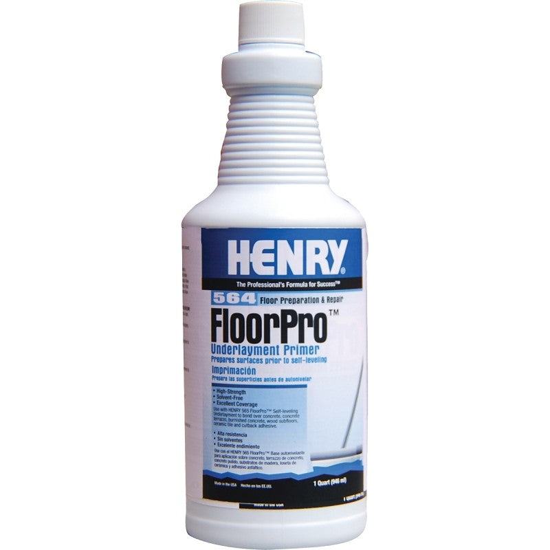 Henry FloorPro 12166 Underlayment Primer, 1 qt Bottle, Light Pink, Liquid, 400 to 500 sq-ft Coverage Area (Pack of 2)