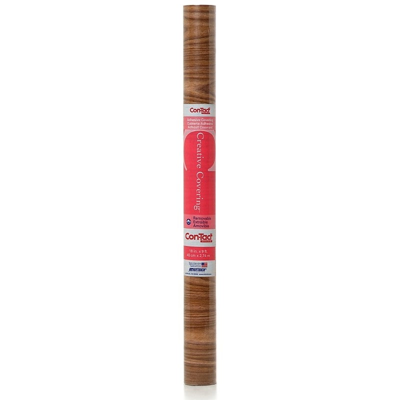 Con-Tact 09F-C9T33-12 Shelf Liner Paper, 9 ft L, 18 in W, Paper, Light Oak (Pack of 12)
