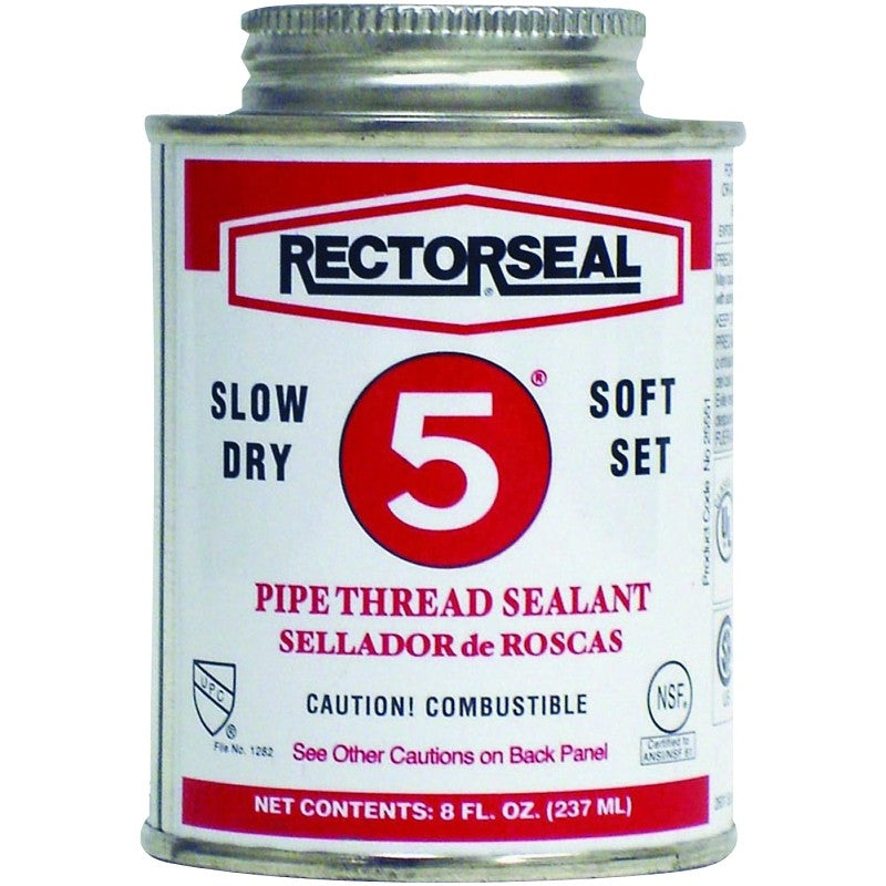 Rectorseal 25551 Thread Sealant, 0.5 pt, Can, Paste, Yellow