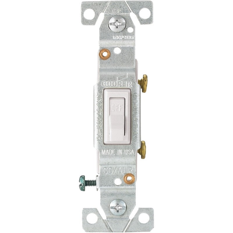 SWITCH TOGGLE COPAL 1P 15A WHT