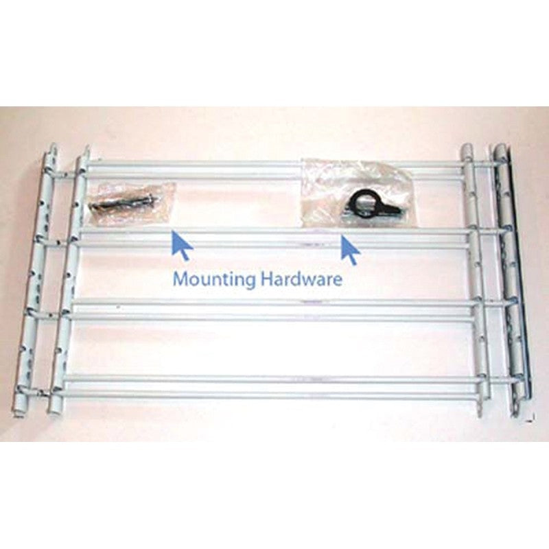 John Sterling 1130 Series 1134 Window Guard, 24 to 42 in W, 14 in H, Steel, White, 12-1/2 in Bar, 4-Bar (Pack of 2)