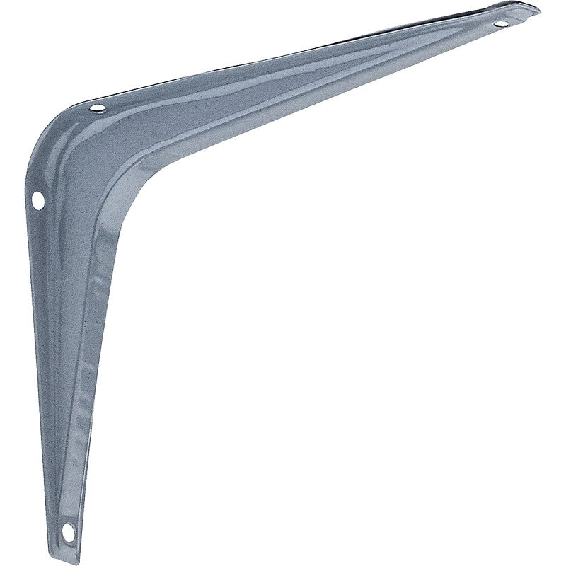 National Hardware 211BC Series N171-060 Shelf Bracket, 100 lb, 6 in L, Steel, Gray