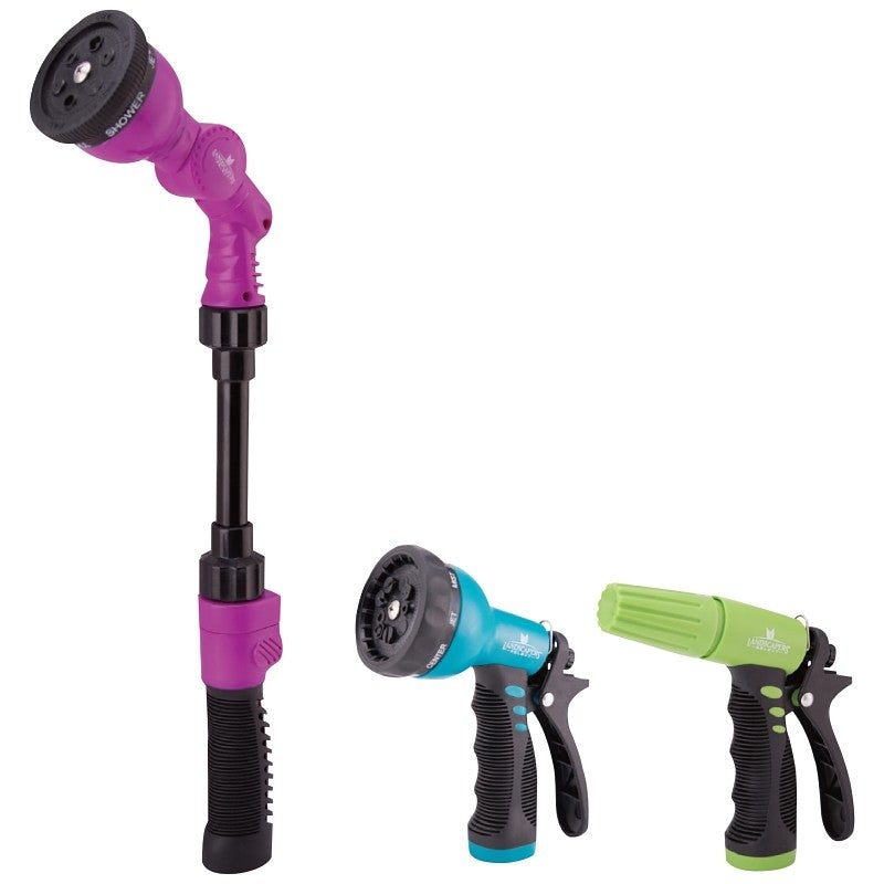 Landscapers Select GW53501+GN434541+GN1 Spray Nozzle Set, Garden Watering Tools, Plastic, For: Garden Watering (Pack of 6)